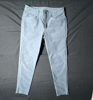 A.P.C. Faded Grey Blue Casual 5-Pocket Trousers